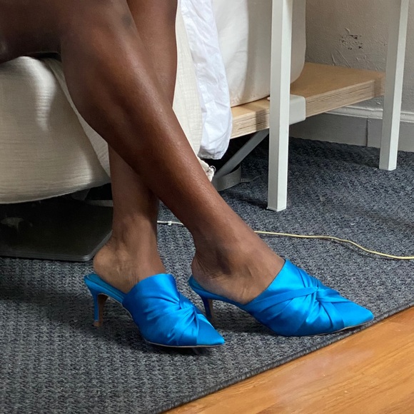 Blue ASOS Kitten Heels - Picture 2 of 3